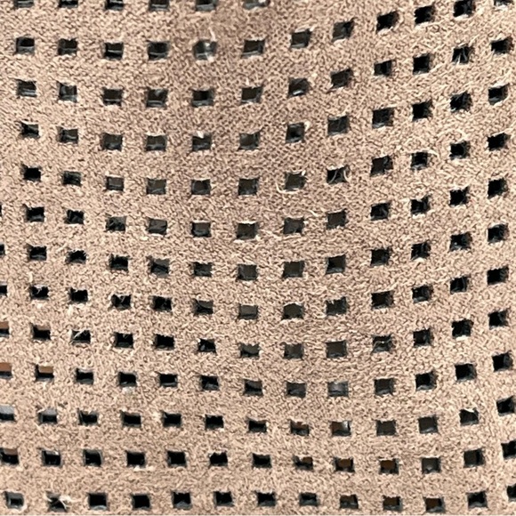 DV by Dolce Vita Taupe Perforated Faux Suede Ankle Booties - Picture 8 of 10